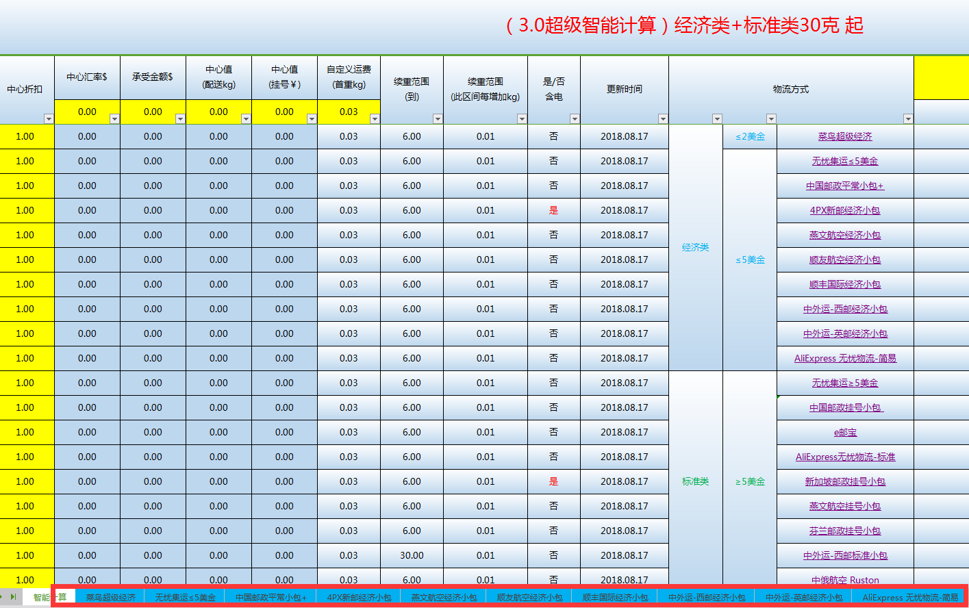 如何设置速卖通运费模板