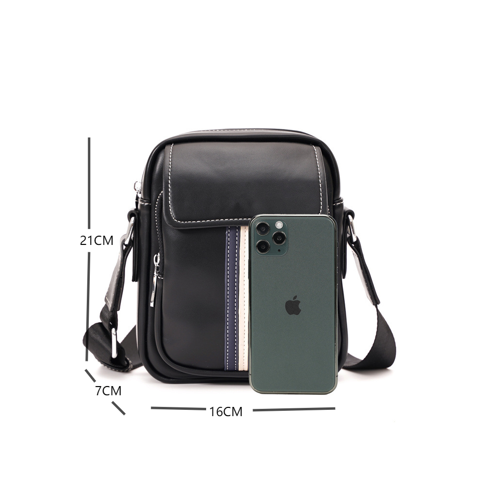 Borsa a tracolla da uomo, piccola cartella casual da lavoro di nuova moda, borsa da uomo piccola moda_voghion.com