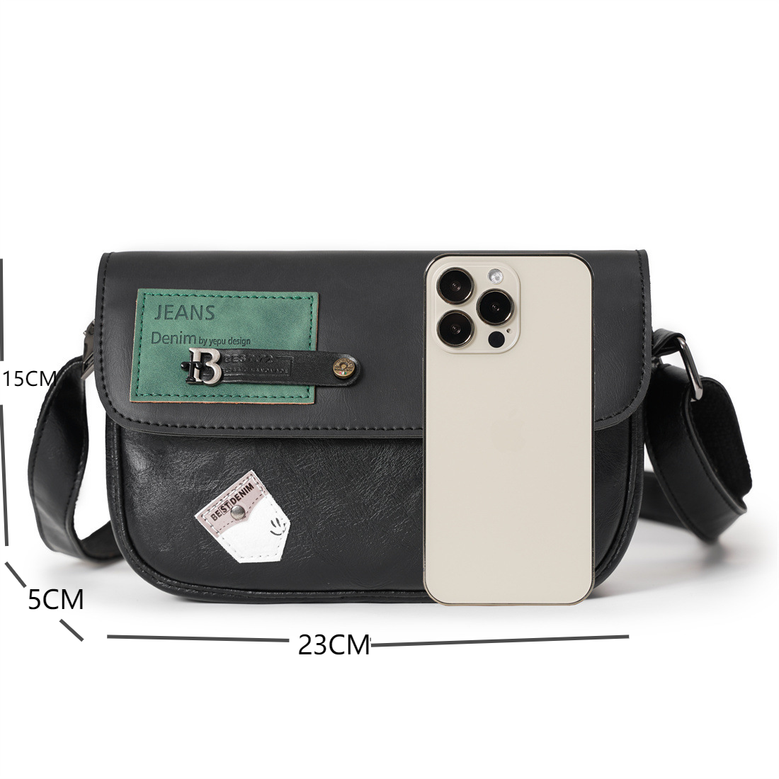 Vyriškas pečių krepšys Trend Personality Fashion Rivet New Small Square Bag Street Couple Messenger Bag_voghion.com