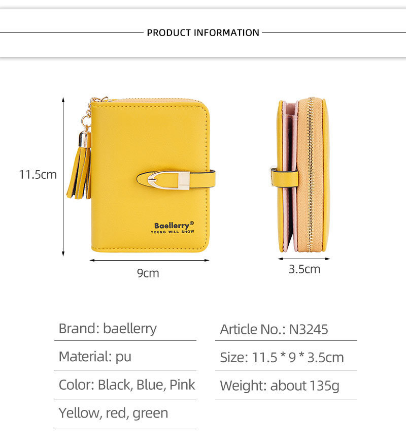 Baellerry Women's Wallet New Product Vertical Zipper Coin Purse For Women Fashion Print Multi-card Wallet_voghion.com